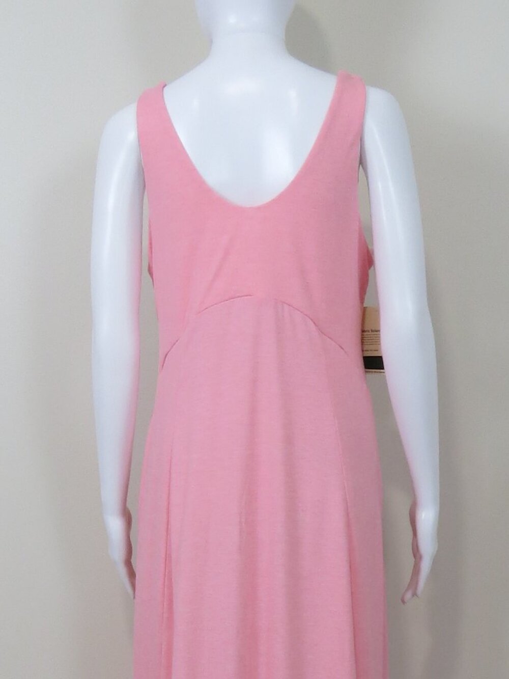 NEW Halara U Neck Flowy Maxi Casual Tank Dress SIZE Medium Pink - Picture 5 of 11